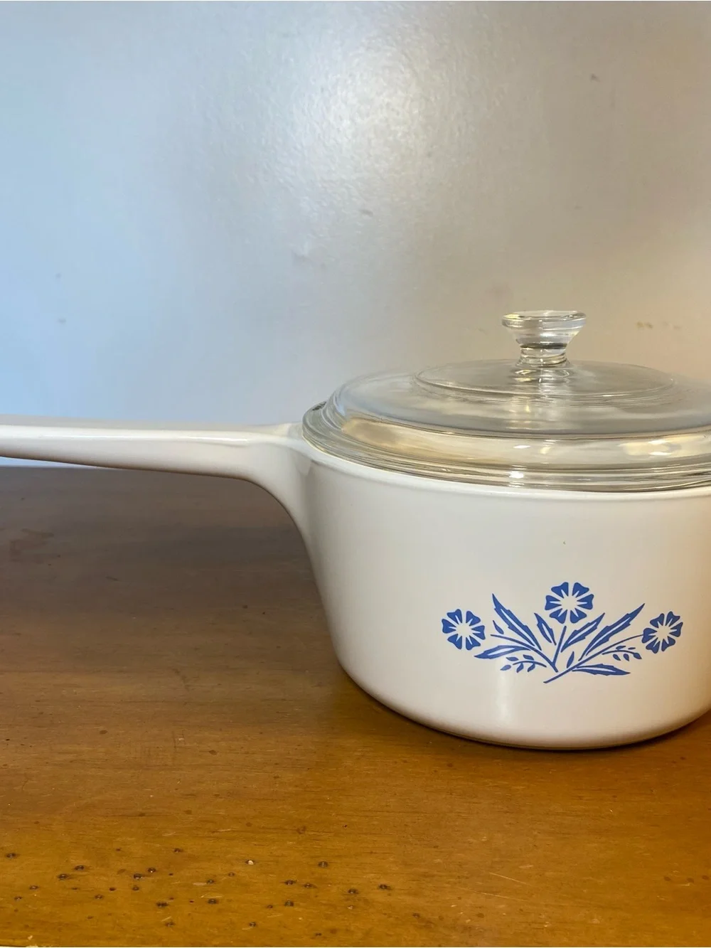 Corning Ware Blue Cornflower Range Topper Aluminum Bottom 1.5 qt N-1 1/2-B Lid